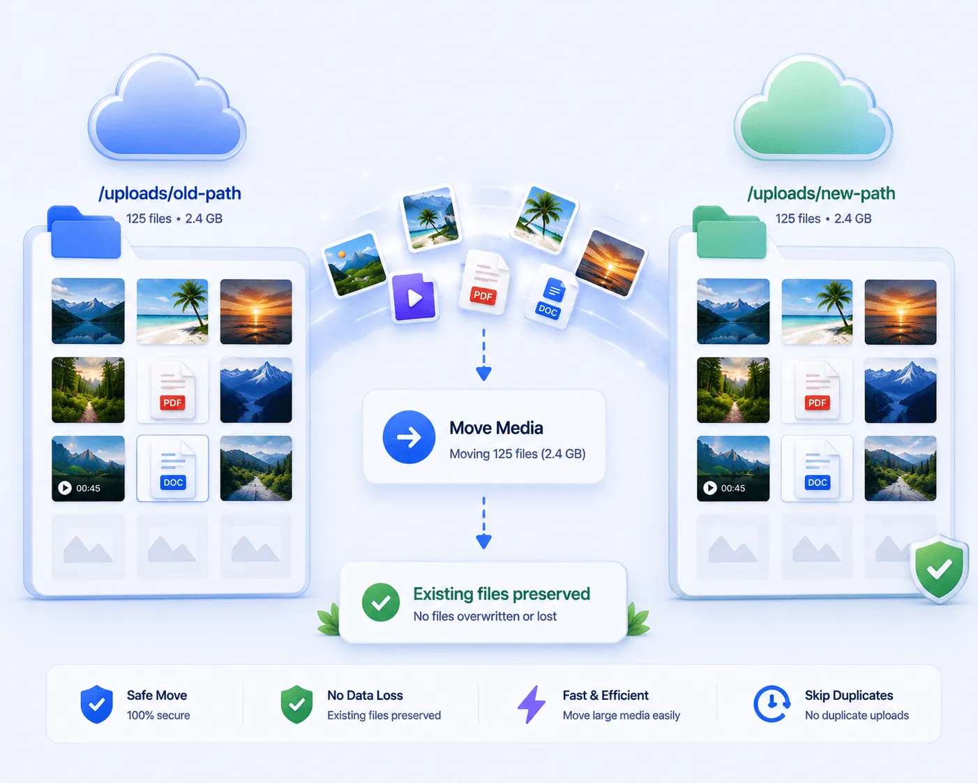 Move Media Without Re-uploading